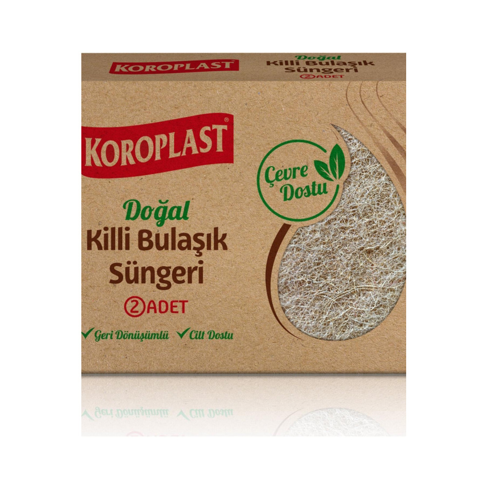 Koroplast Doğal Killi Bulaşık Süngeri 2li Deterjan ve Temizlik Ürünleri Fiyatı