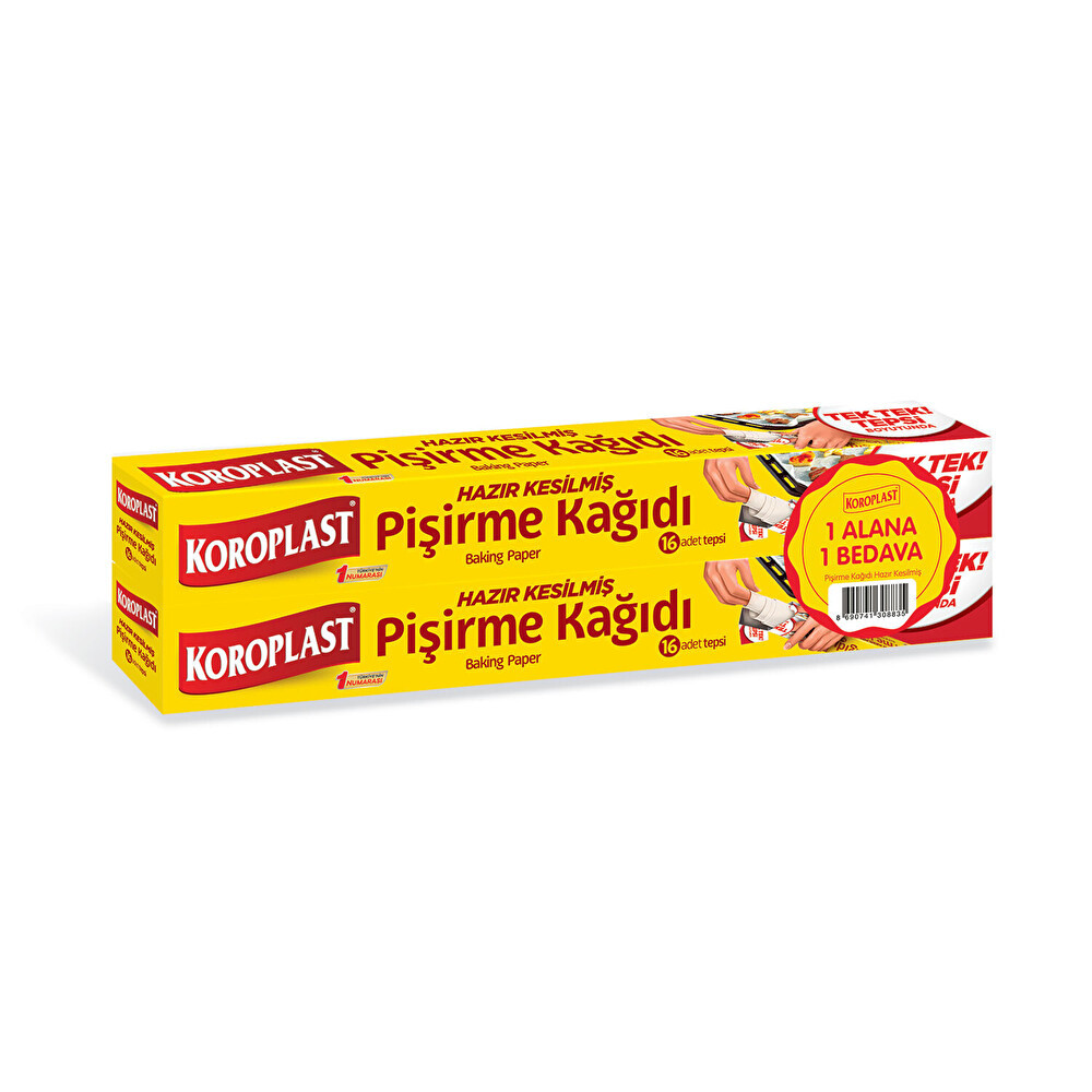 Koroplast Hazır Kesilmiş Pişirme Kağıdı 16 Adet Alüminyum Folyo Fiyatı