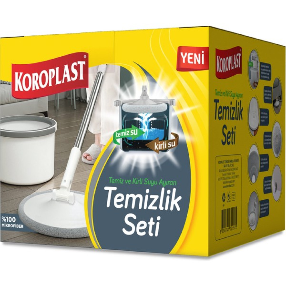 Koroplast Mop Temizlik Seti Beyaz- YENİ Ev Temizliği Fiyatı