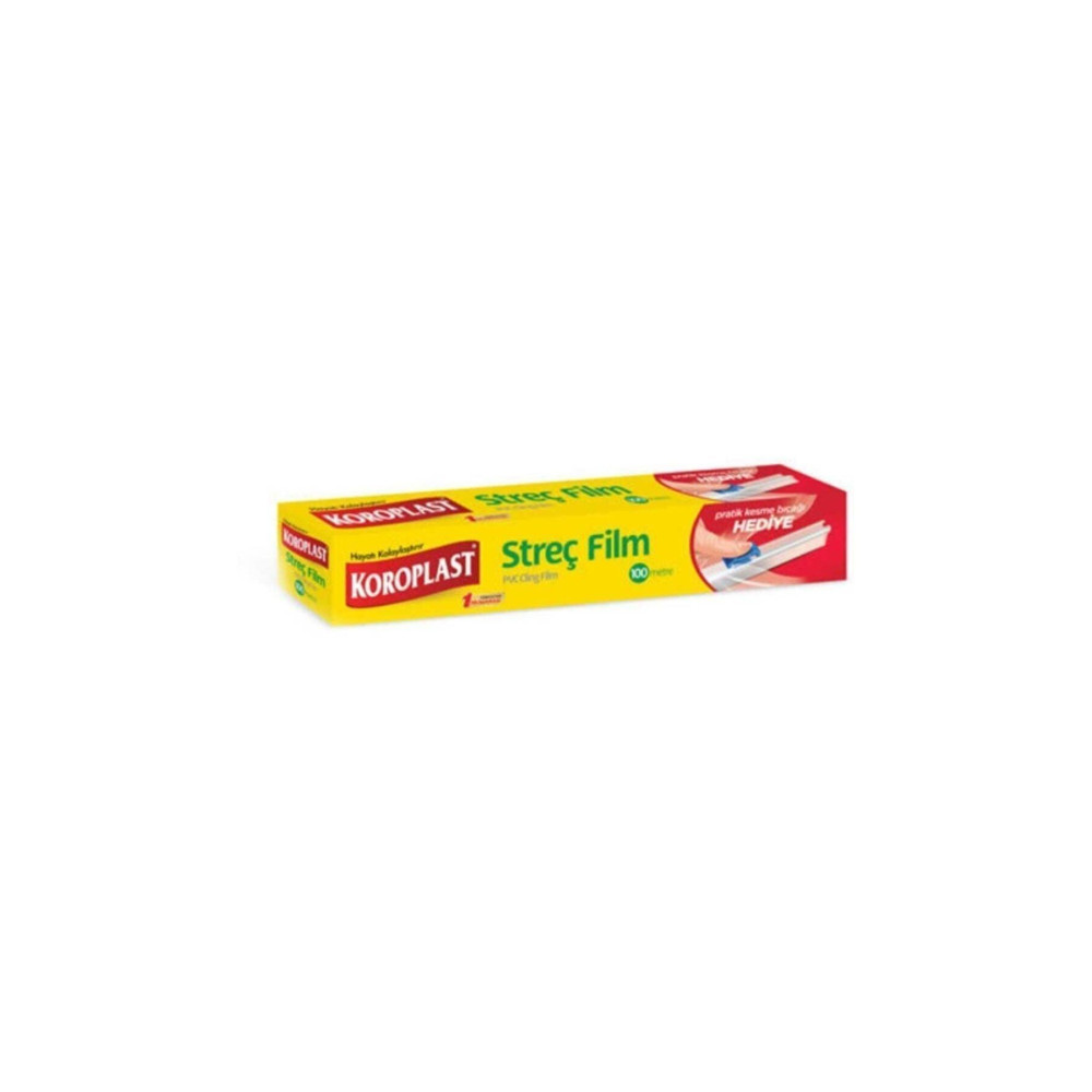 Koroplast Streç Film 100 m + Pratik Kesme Bıçağı Streç Film Fiyatı