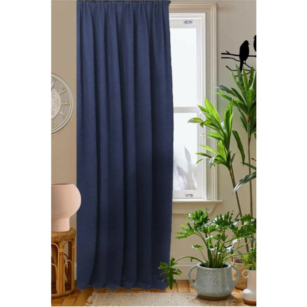 Koru Life Kullanışlı Dekoratıf Fon Perde - Lacivert - 140 x 260 cm Fon Perde Fiyatı