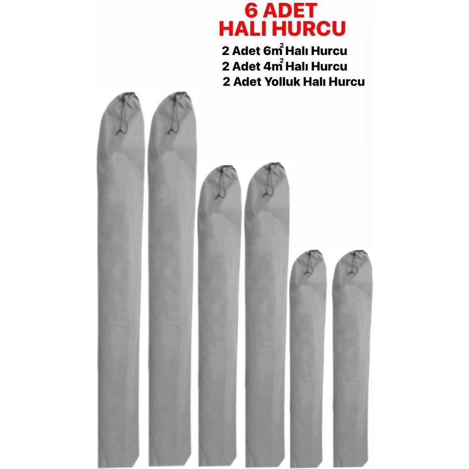 Koru Tekstil 6 Adet Gri Halı Hurcu Polyester Kumaş Dokuması 16 x 20 x 29 cm Koruyucu Ambalaj Salon Halısı Fiyatı
