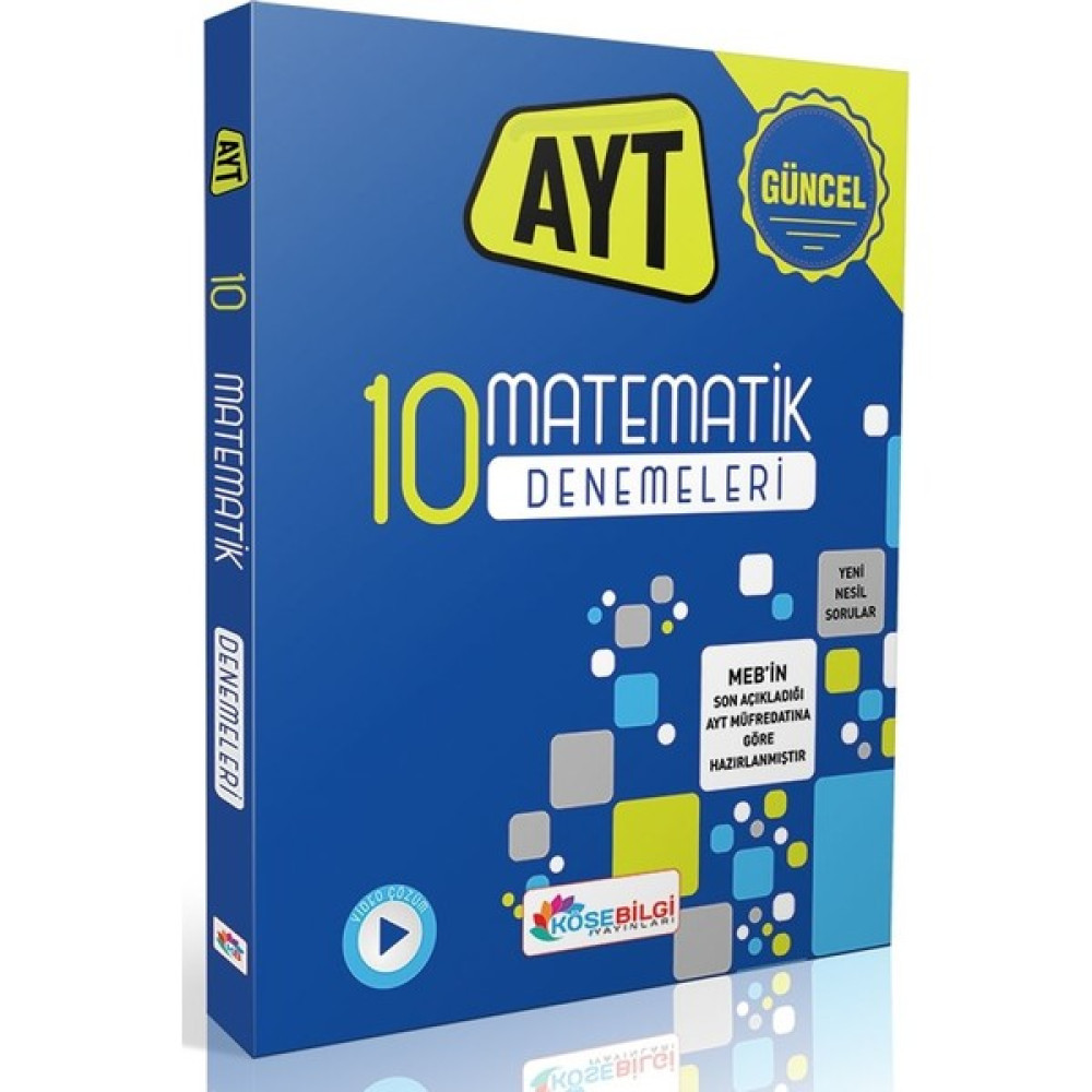 Köşe Bilgi Yayınları AYT Matematik 10 Branş Denemesi Temel Yeterlilik Testi (TYT) Fiyatı