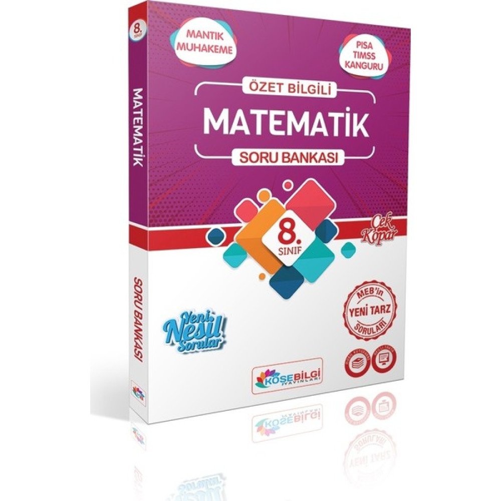 Köşe Bilgi Yayınları LGS Özet Bilgili 8. Sınıf Matematik Soru Bankası Ders Sınav Kitapları Fiyatı
