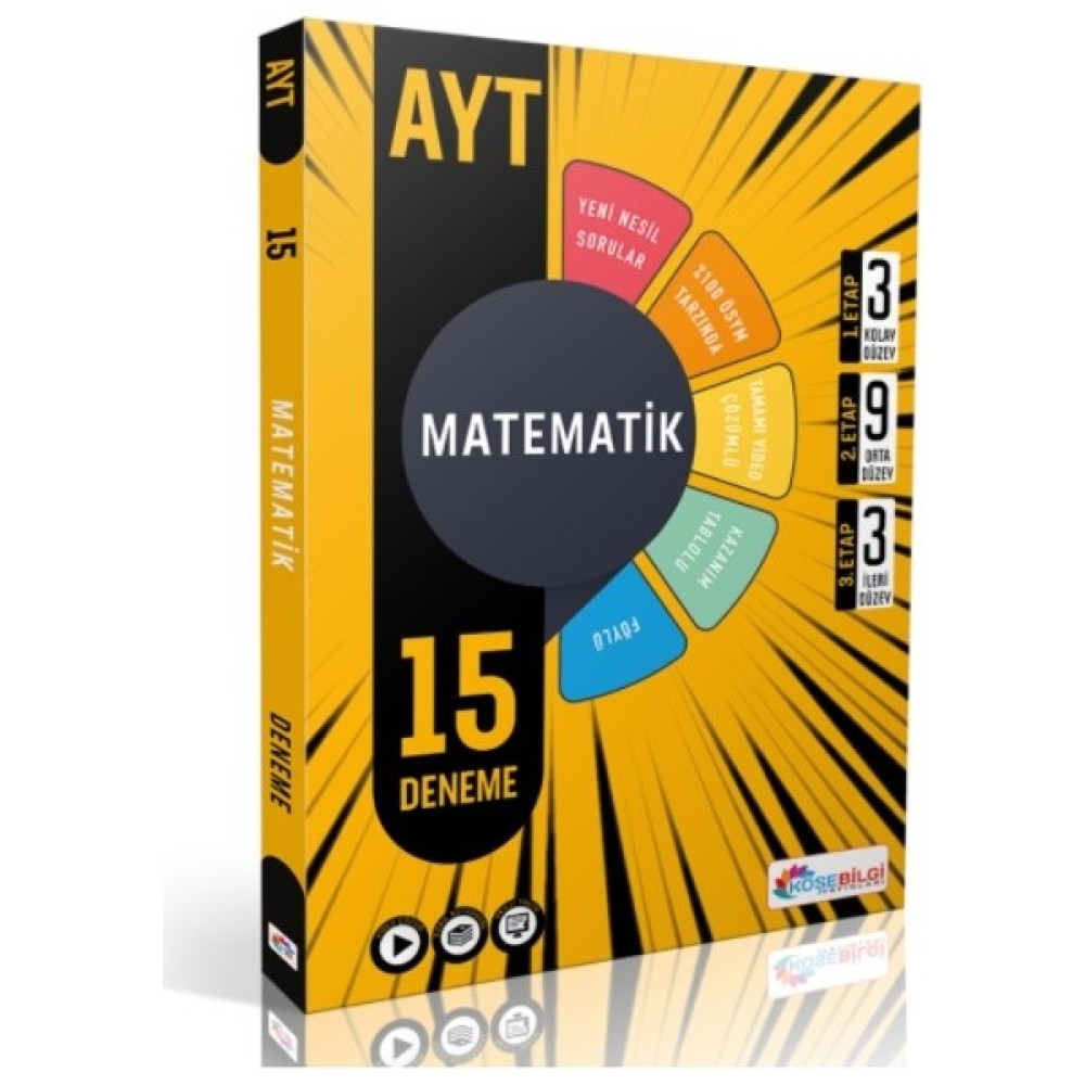 Köşebilgi Yayınları AYT Matematik 15 Deneme Matematik Fiyatı