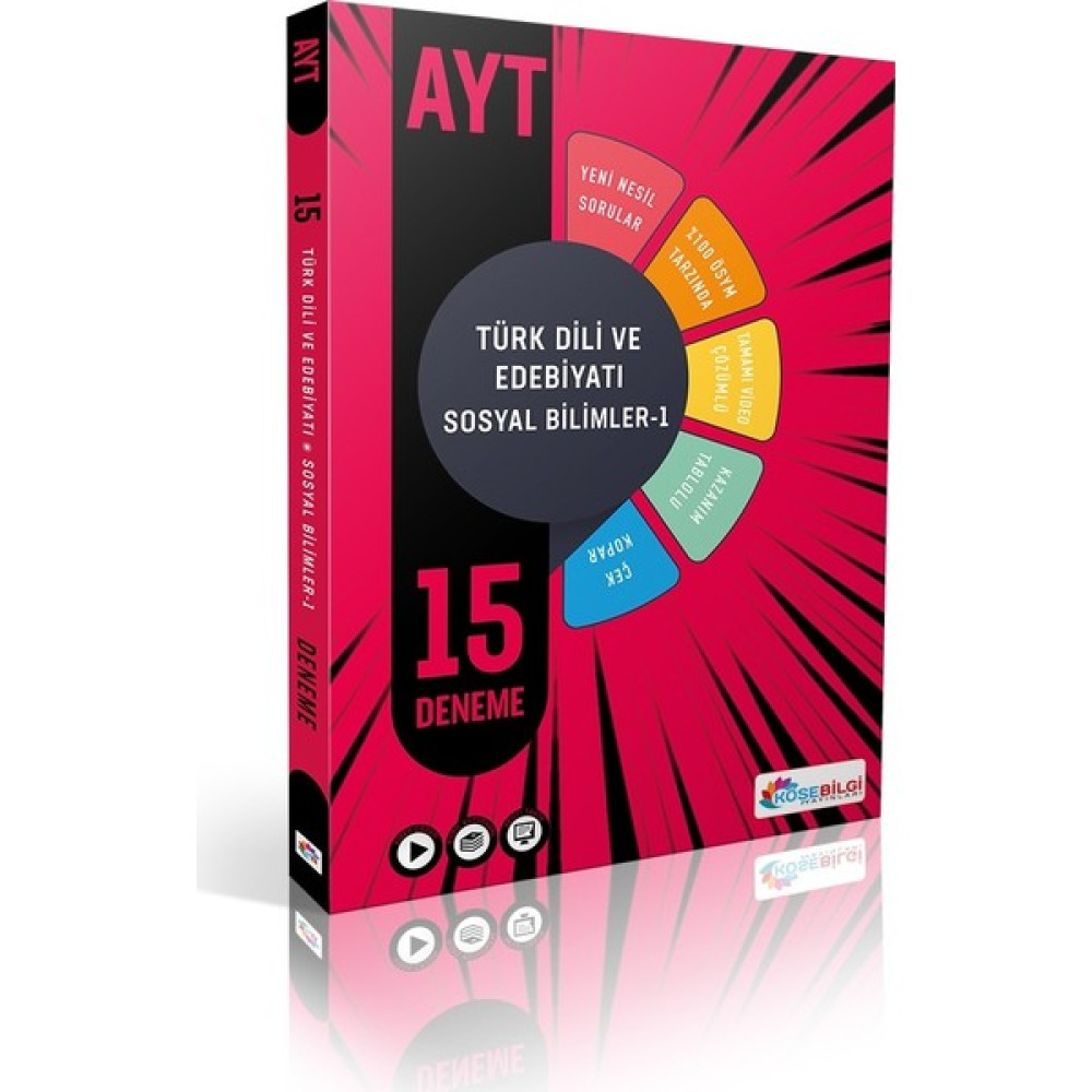 Köşebilgi Yayınları AYT Türk Dili Edebiyatı Sosyal Bilimler-1 15 Deneme Temel Yeterlilik Testi (TYT) Fiyatı