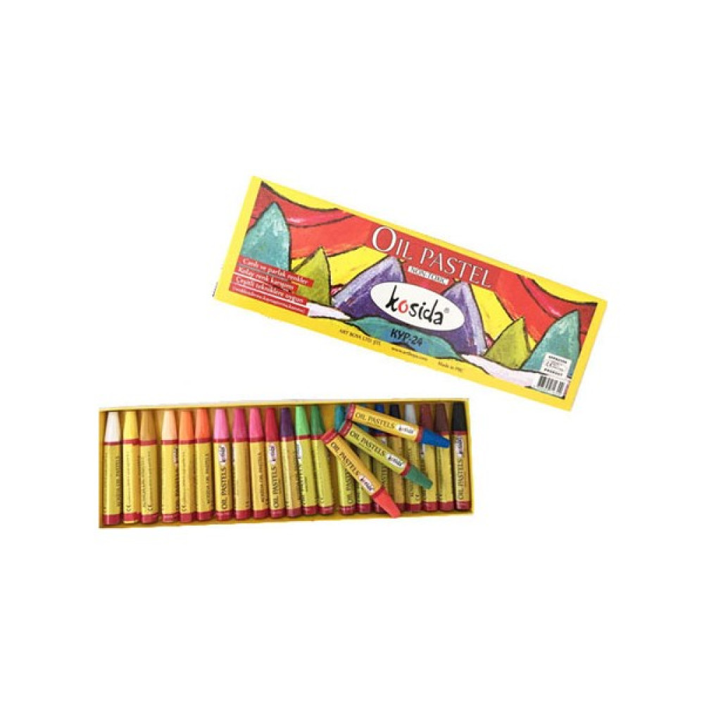 Kosida Pastel Boya 24 Renk Karton Kutu (Ksyp-24) Pastel Boya Fiyatı
