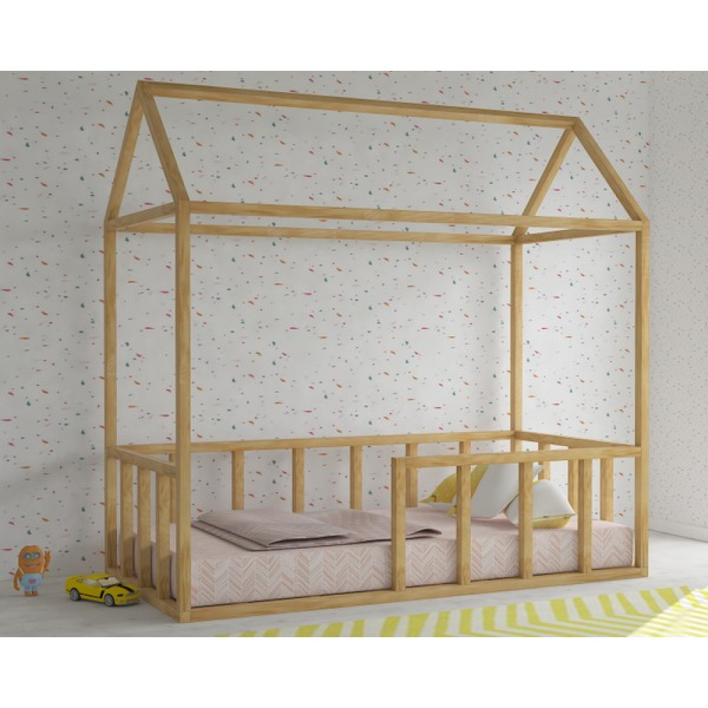Köşk Mobilya Montessori Karyola Çatılı Yerden Model 90x190 - 90 x 190 cm Karyola Fiyatı