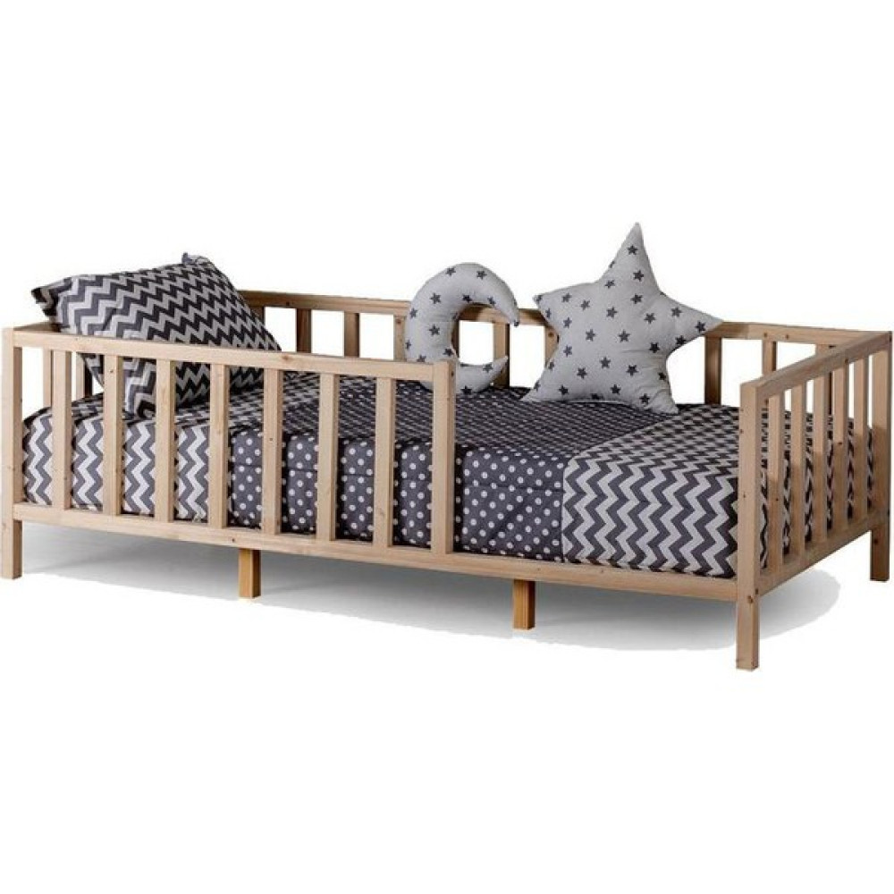 Köşk Mobilya Montessori Yatak Ahşap Yatak Çatısız Model 90x190 - 90 x 190 cm Karyola Fiyatı