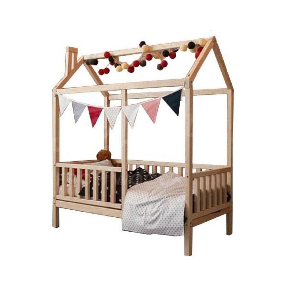 Köşk Mobilya Montessori Yatak Çatılı Model 90x190 - 90 x 190 cm Karyola Fiyatı