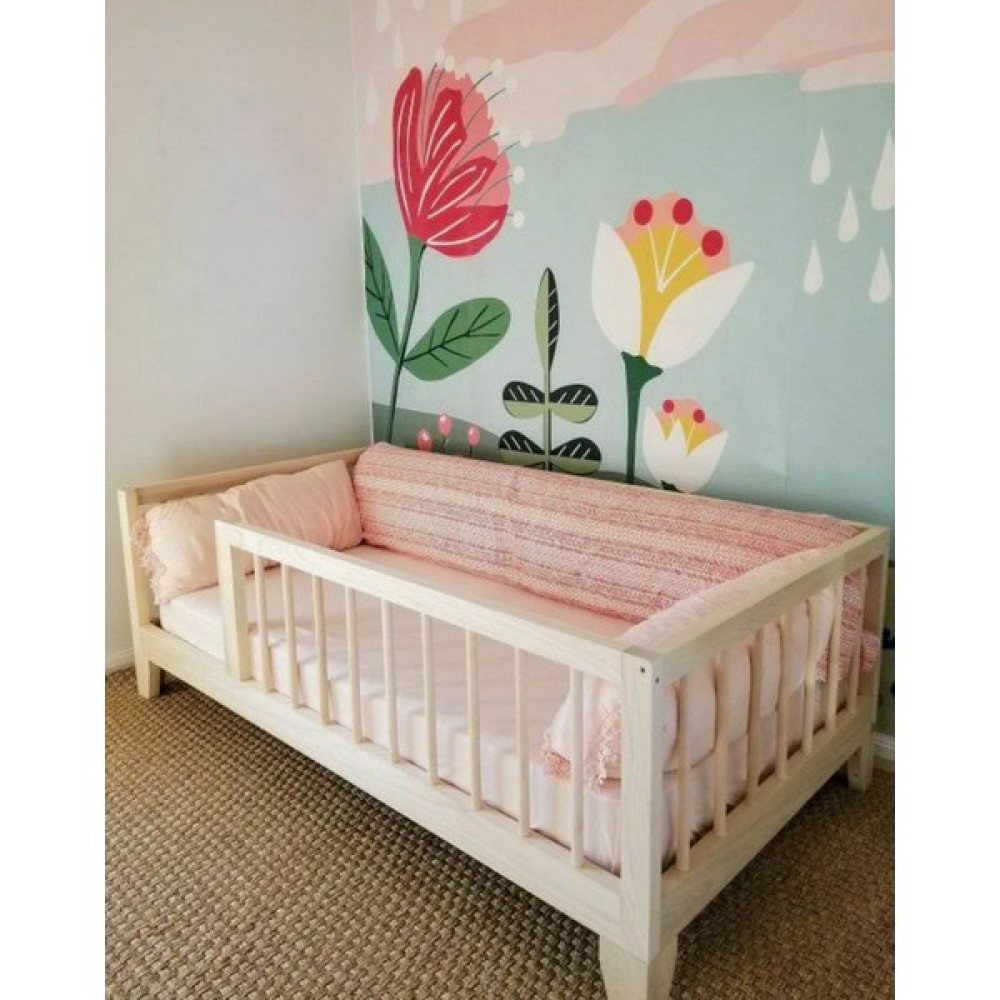 Köşk Mobilya Montessori Yatak Doğal Ahşap - 90 x 190 cm - Kahverengi Karyola Fiyatı