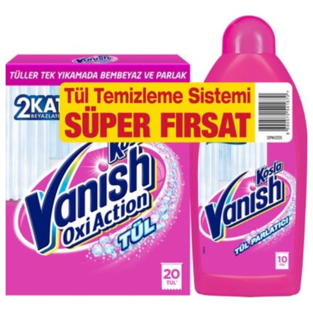 Kosla Vanish Oxi Action Tül Beyazlatıcısı+Tül Parlatıcısı 450 ml Çamaşır Deterjanı Fiyatı