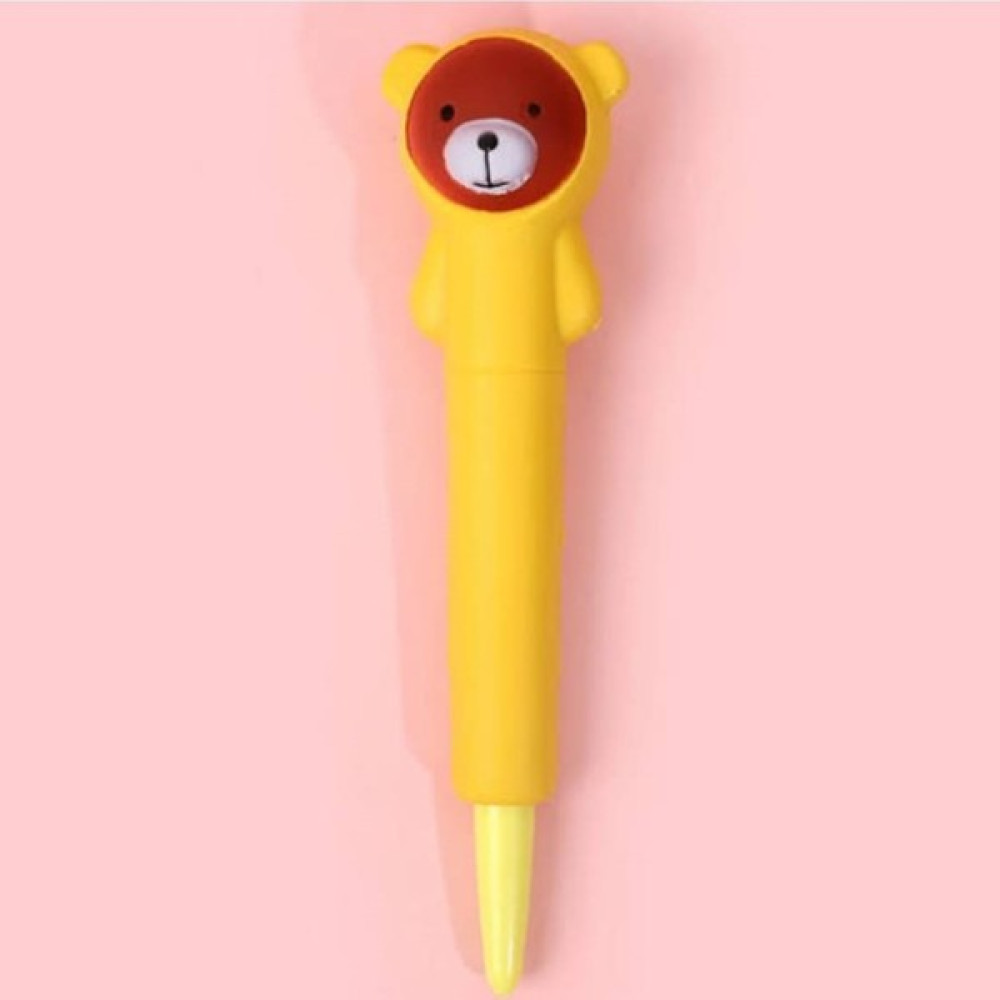 Köstebek Beşiktaş Squishy Yumuşak Ayıcık Jel Kalem 0,5 mm - Sarı - Kahverengi Jel Mürekkepli (Roller) Kalem Fiyatı