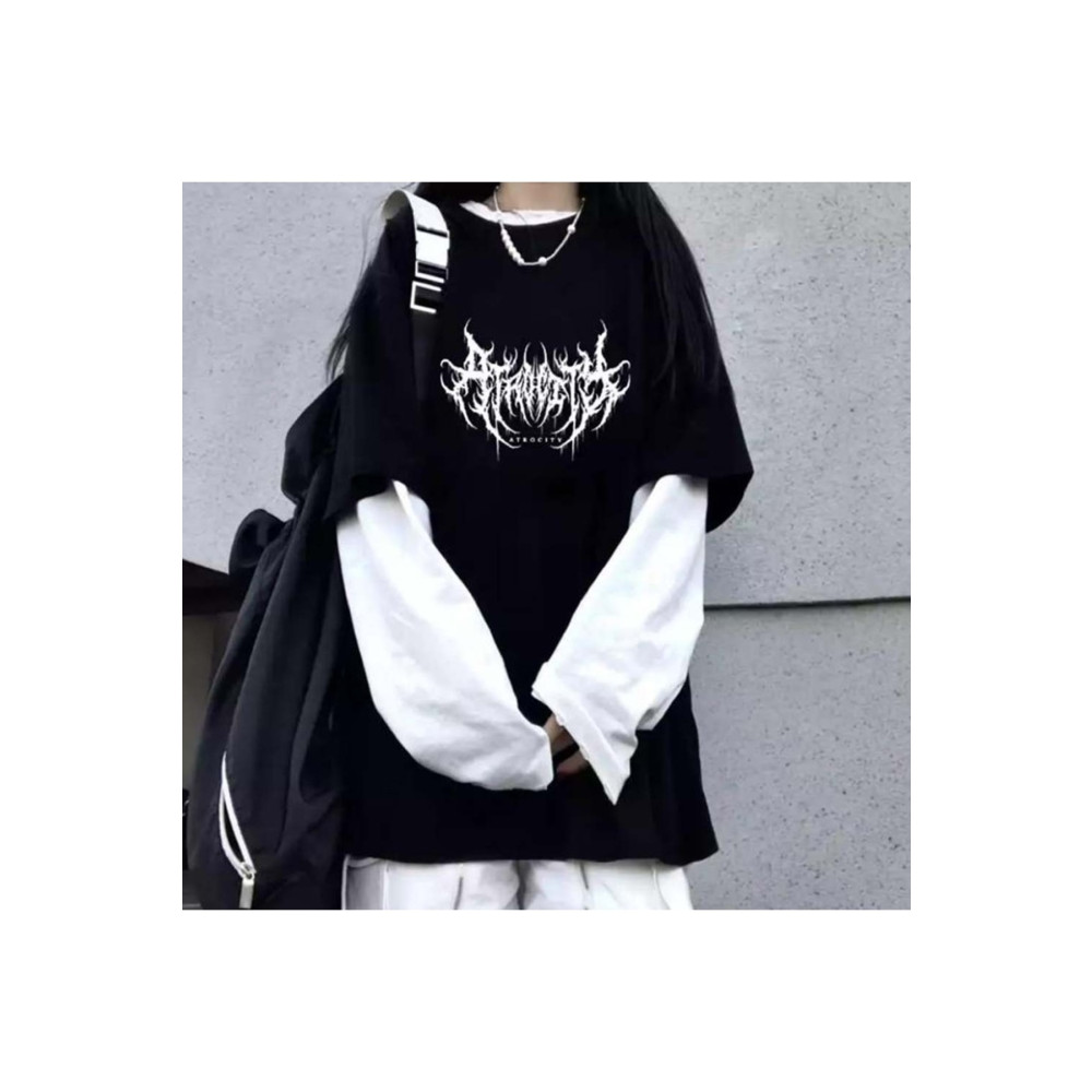 Köstebek Harajuku Gothic Atrocity Beyaz Kollu (unisex) T-shirt M Beden Bayan T-shirt Fiyatı
