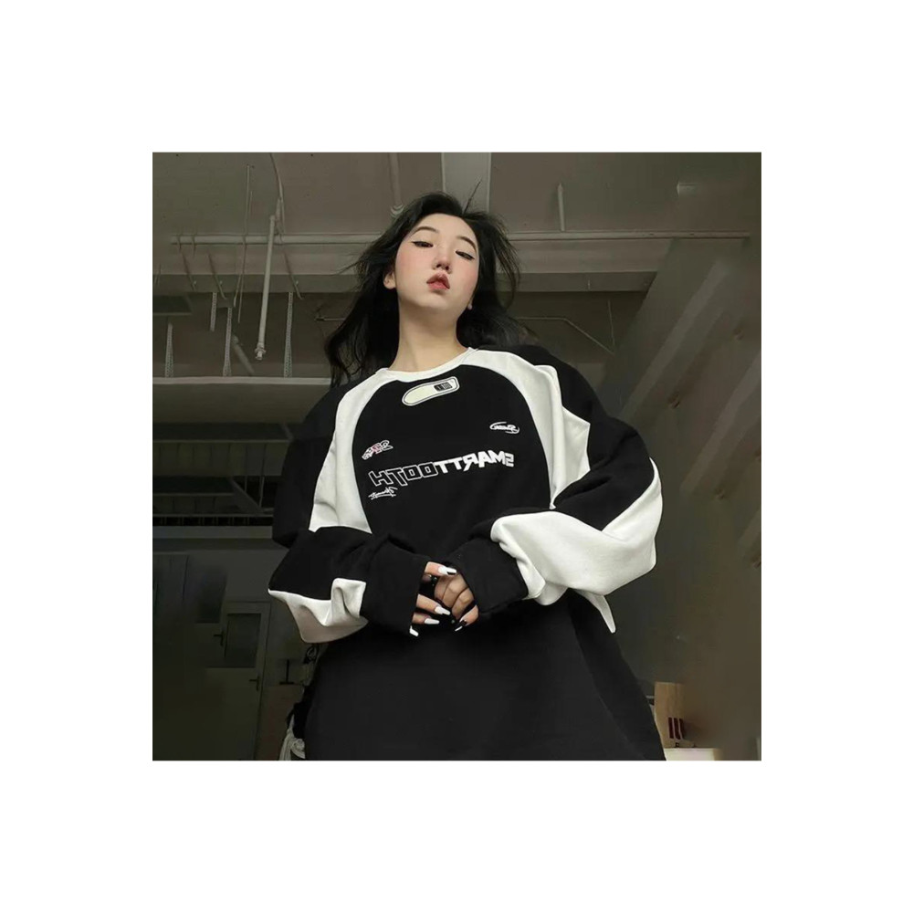 Köstebek Siyah Şerit Detaylı Smarttooth (Unisex) Uzun Kollu L Beden Bayan Sweatshirt Fiyatı