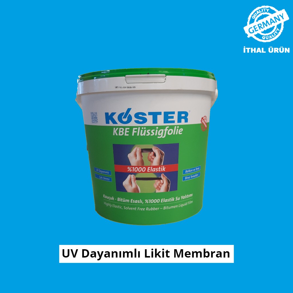 Köster Kbe Flüssigfolie - 20 kg - Bitüm-Kauçuk Esaslı, Uv Dayanımlı Likit Membran Diğer Fiyatı