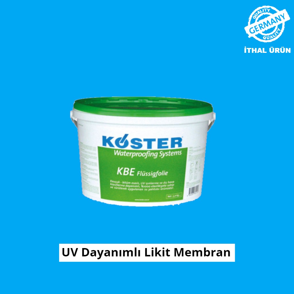 Köster Kbe Flüssigfolie - 5 kg - Bitüm-Kauçuk Esaslı, Uv Dayanımlı Membran Diğer Fiyatı
