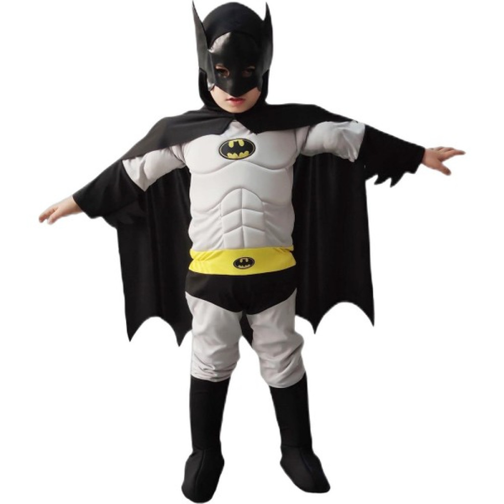 Kostüm Sarayı Batman Kostümü Kaslı - Gri - Siyah - 2 - 3 Yaş Oyuncak Fiyatı