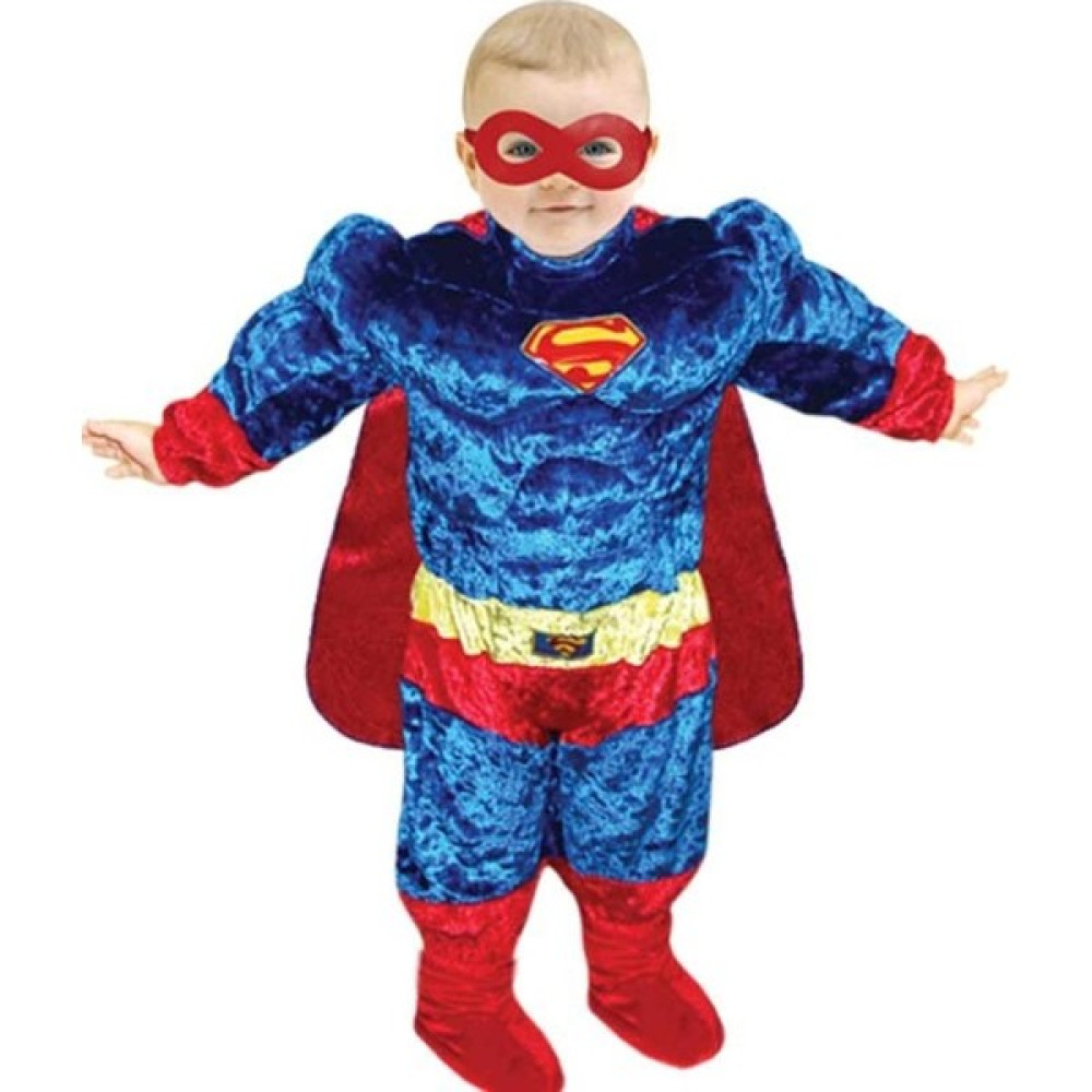 Kostüm Sarayı Bebek Superman Kostümü Kaslı - Renkli - 1 - 1,5 Yaş Oyuncak Fiyatı