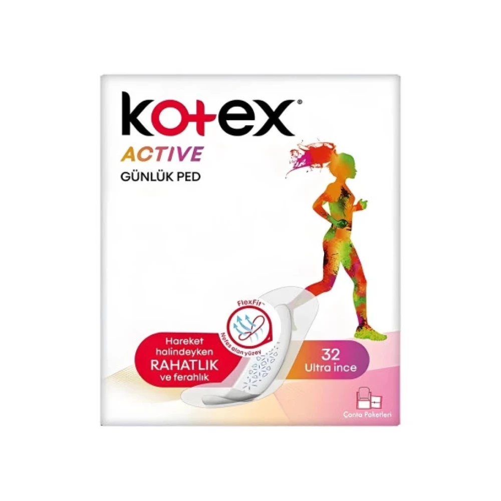 Kotex Active Günlük 32'Li Ped Hijyenik Pedler ve Tamponlar Fiyatı