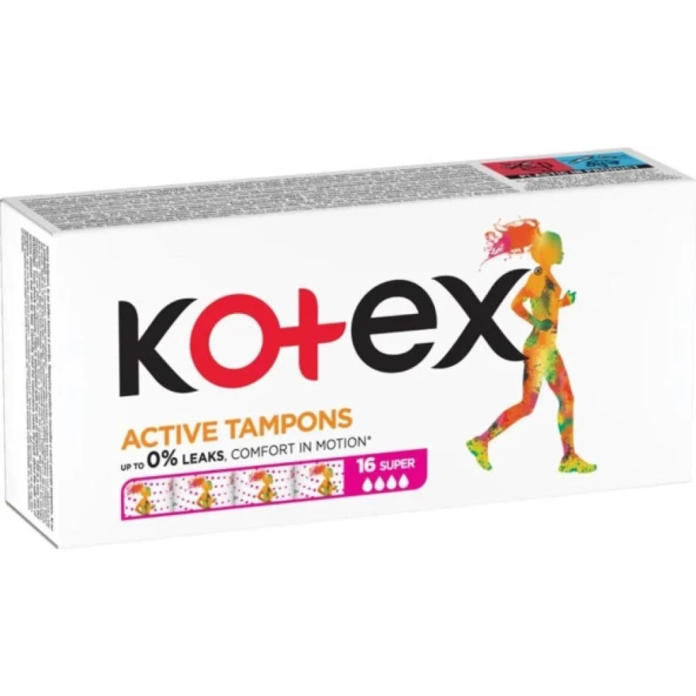 Kotex Active Tampon 16'Li Super Genital Bölge Temizliği Fiyatı