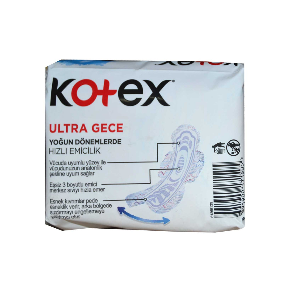 Kotex Hijyenik Ped Ultra 6'lı Gece