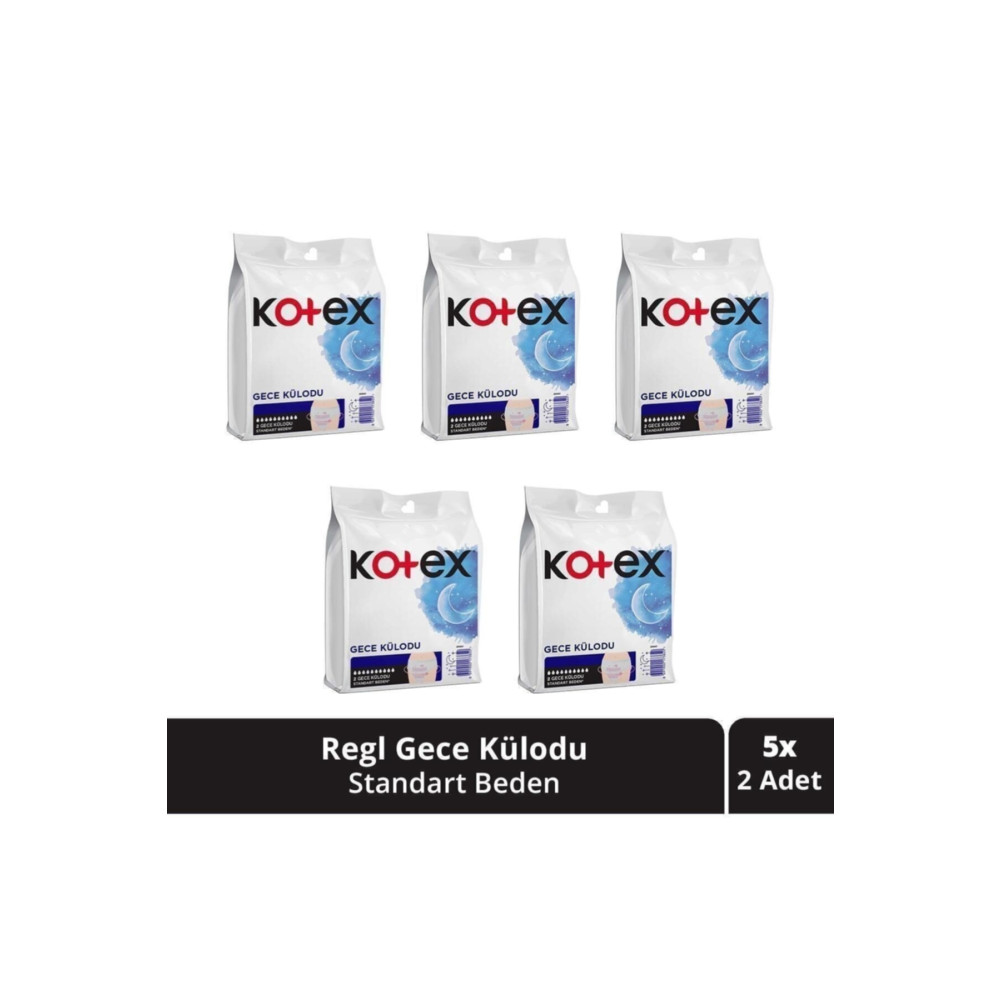 Kotex Regl Gece Külodu 2li 5 Paket Hijyenik Pedler ve Tamponlar Fiyatı