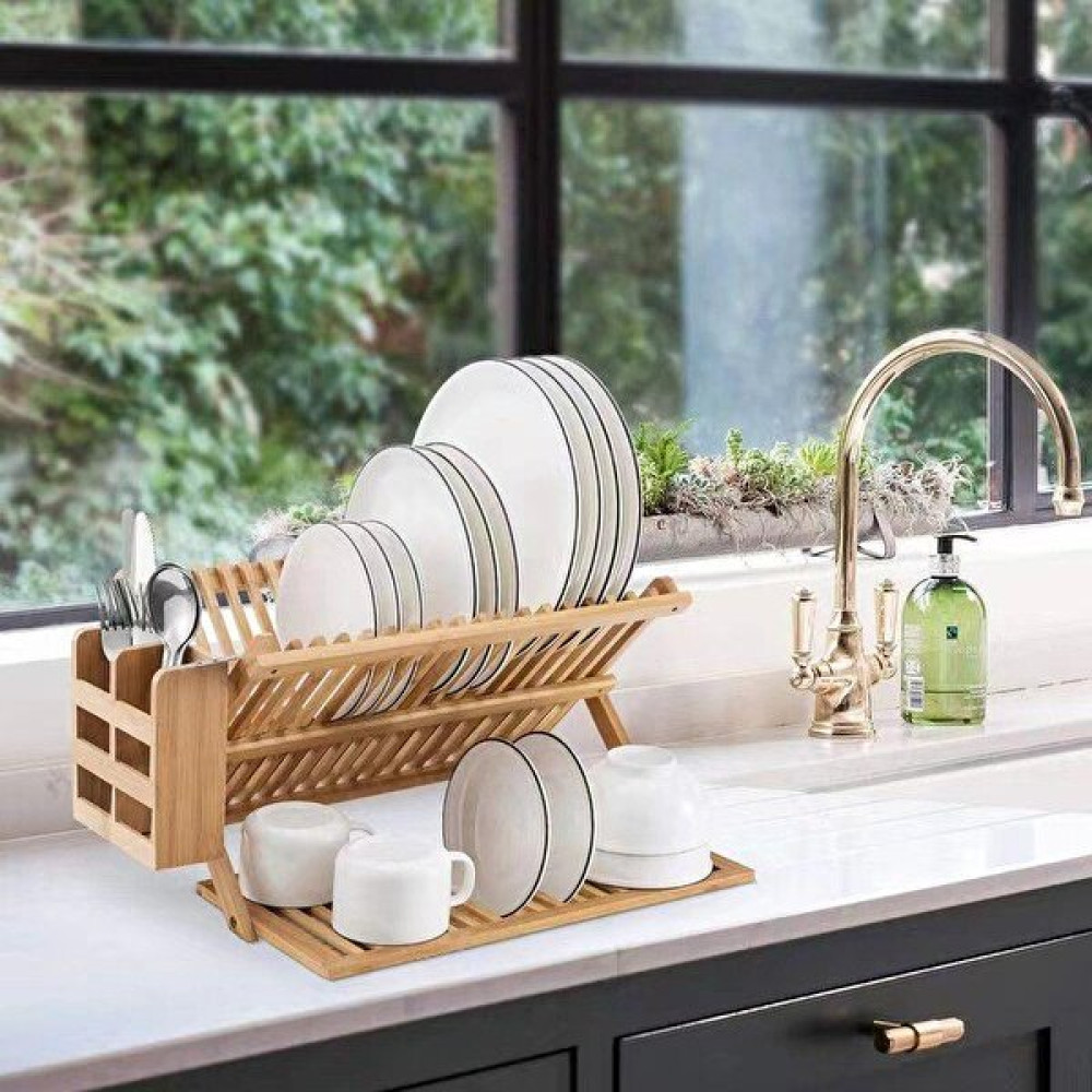 Kotıa Home Bambu Bulaşıklık Kaşıklıklı Pratik Mutfak Gereçleri Fiyatı