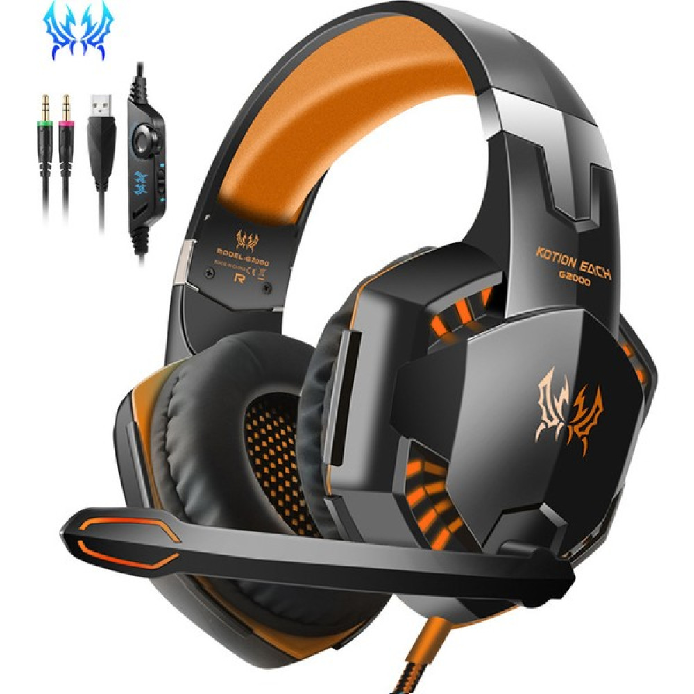 Kotion Each Kotıon Her G2000 Oyun Kulaklığı Derin Bas Stereo Kablolu Bilgisayar LED Aydınlatmalı Mikrofonlu Kulaklık Ps4 Xbox Pc Gamer Için (Yurt Dışından) Oto Boyaları Fiyatı