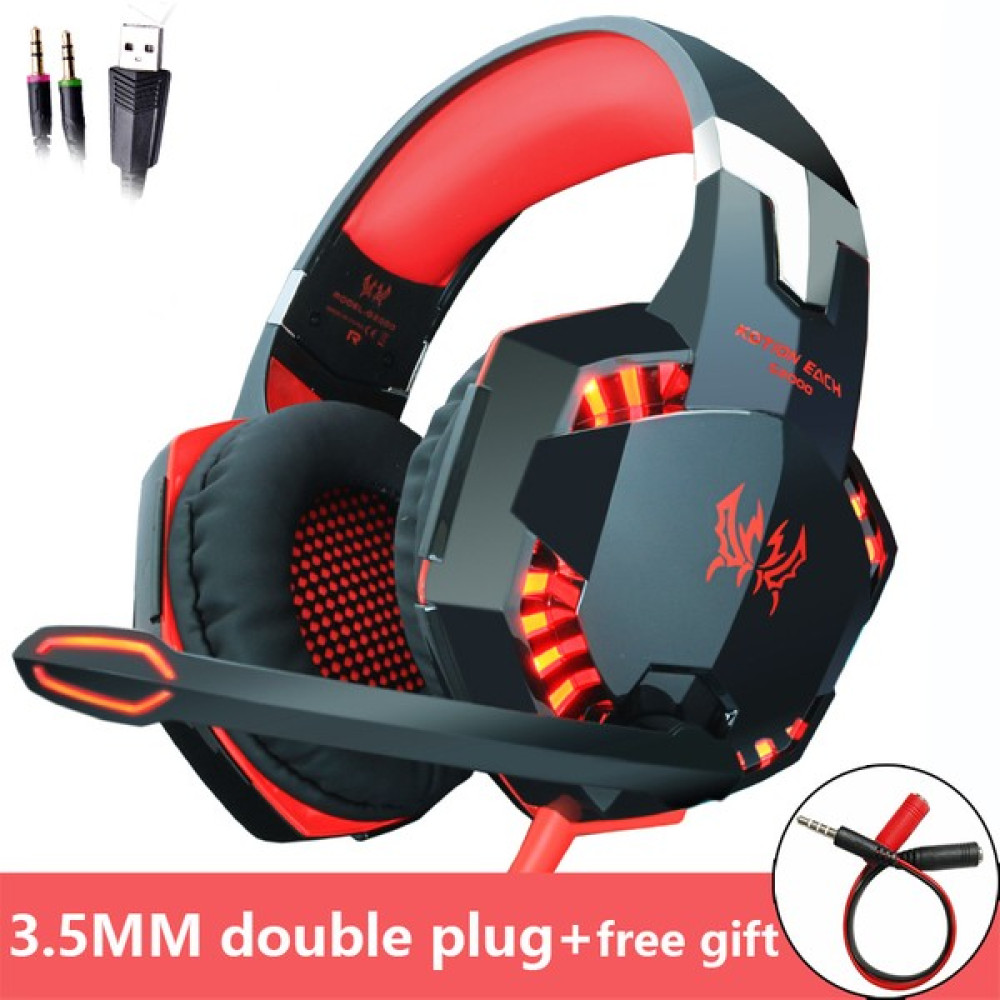 Kotion Each Kotıon Her Oyun Kulaklıkları, Derin Bas Stereo Kulaklık, Kablolu Arkadan Aydınlatmalı, Oyuncu Pc Dizüstü Ps4 Için Mikrofonlu Casque (Yurt Dışından) Oto Boyaları Fiyatı