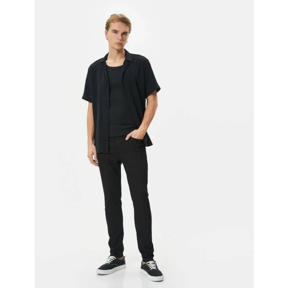 Koton 4SAM40161ND Koton Erkek Jean Pantolon Siyah Erkek Jeans / Kot Pantolon Fiyatı
