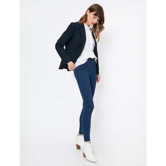 Koton 9KAK47648DD Mavi Dar Kesim Normal Bel Kadın Jean Pantolon