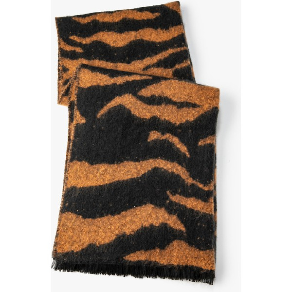 Koton Atkı Zebra Desenli Yumuşak Dokulu Püsküllü Kadın Atkısı Fiyatı