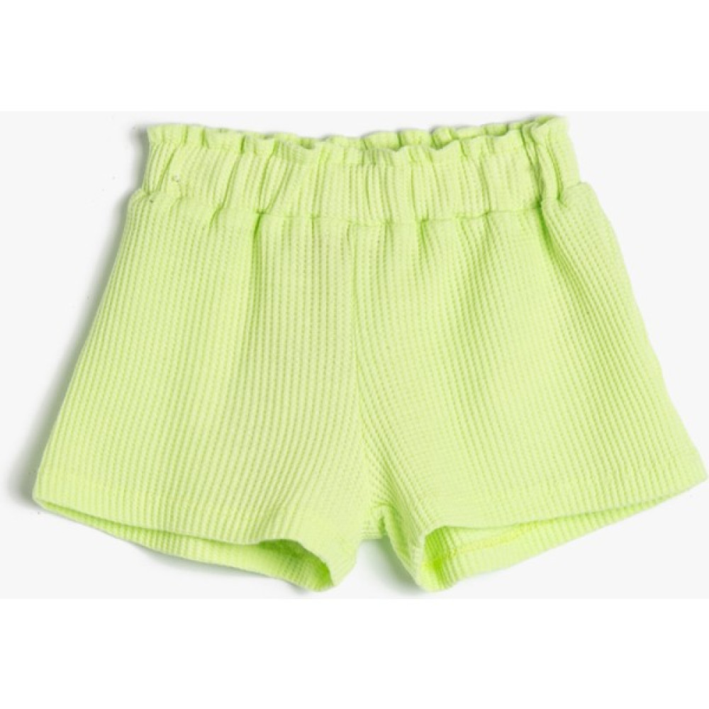 Koton Basic Şort Beli Lastikli Pamuklu Dokulu Bebek Şort Fiyatı
