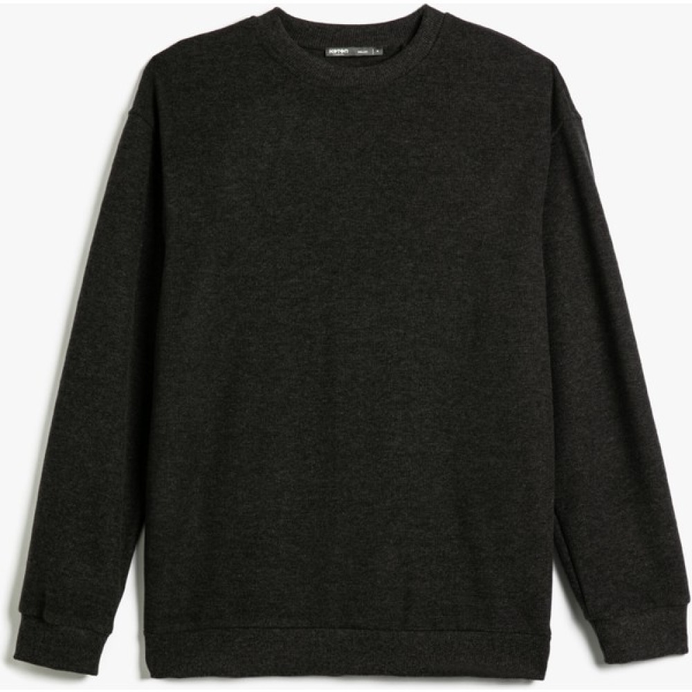 Koton Basic Sweatshirt Rahat Kesim Bisiklet Yaka Uzun Kollu Erkek Sweatshirt Fiyatı