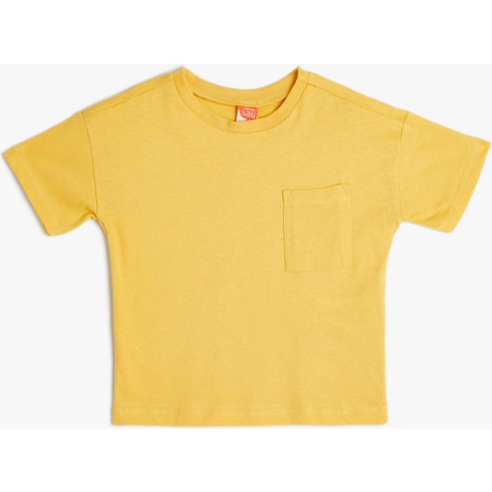Koton Basic Tişört Kısa Kollu Cep Detaylı Pamuklu Bebek T-shirt Fiyatı