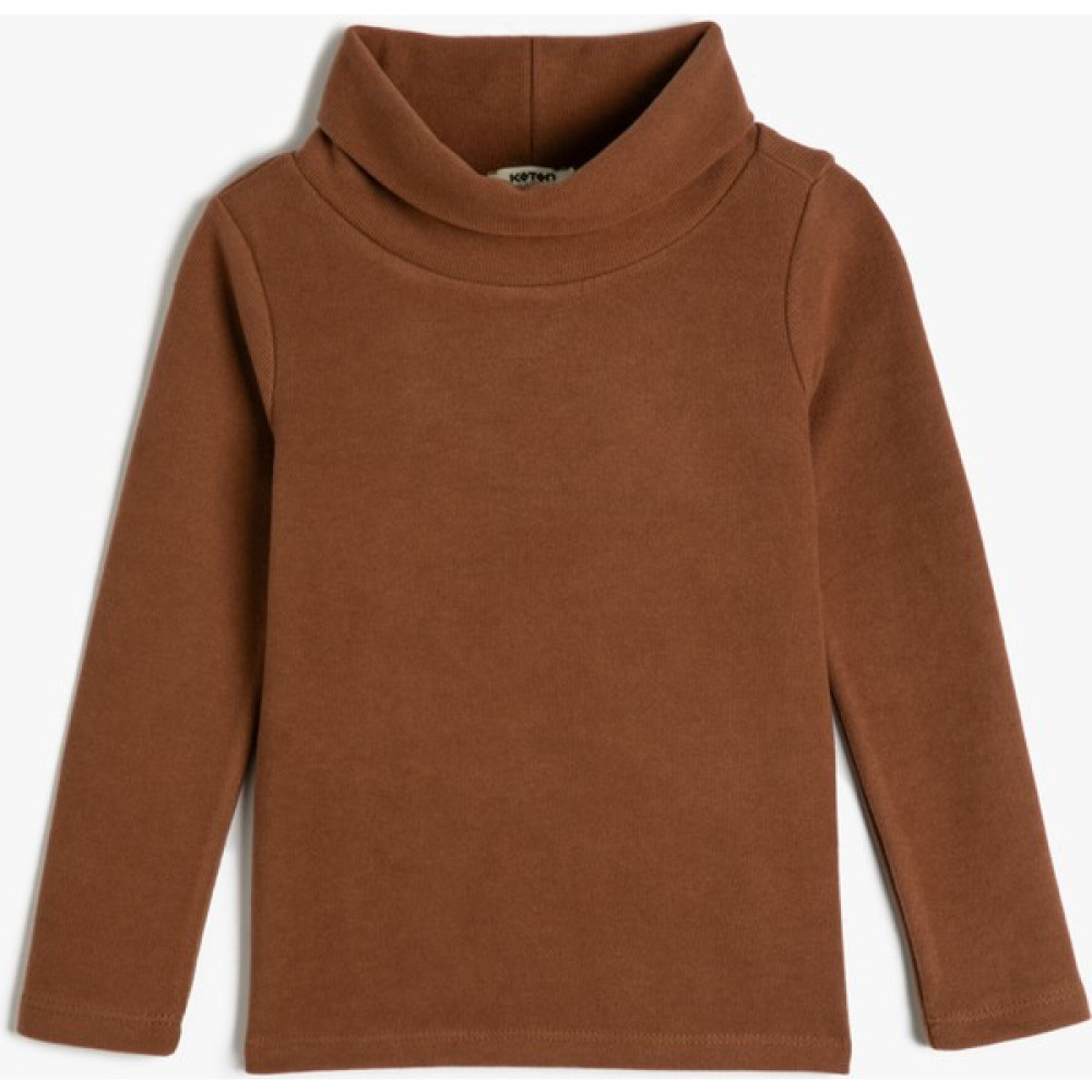 Koton Basic Tişört Uzun Kollu Balıkçı Yaka Kız Çocuk T-shirt Fiyatı