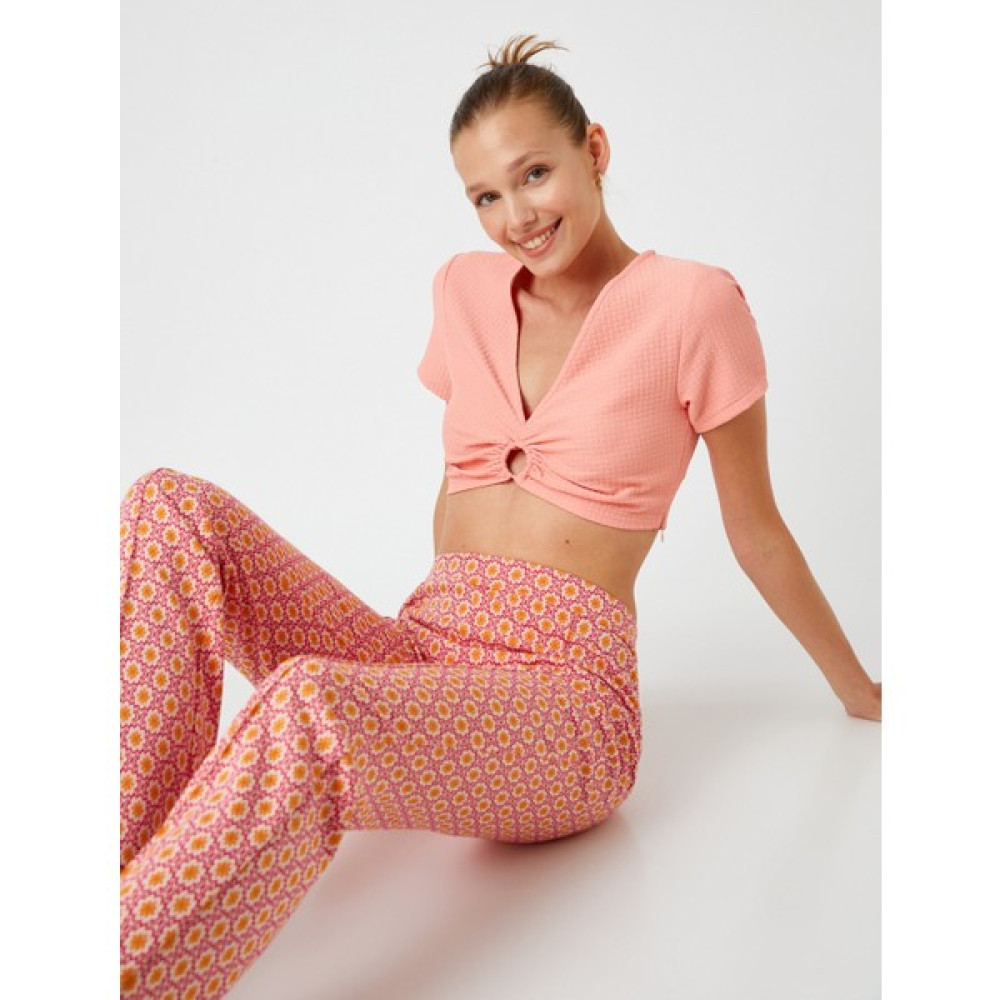Koton Crop Bluz Halka Detaylı Bluz Fiyatı