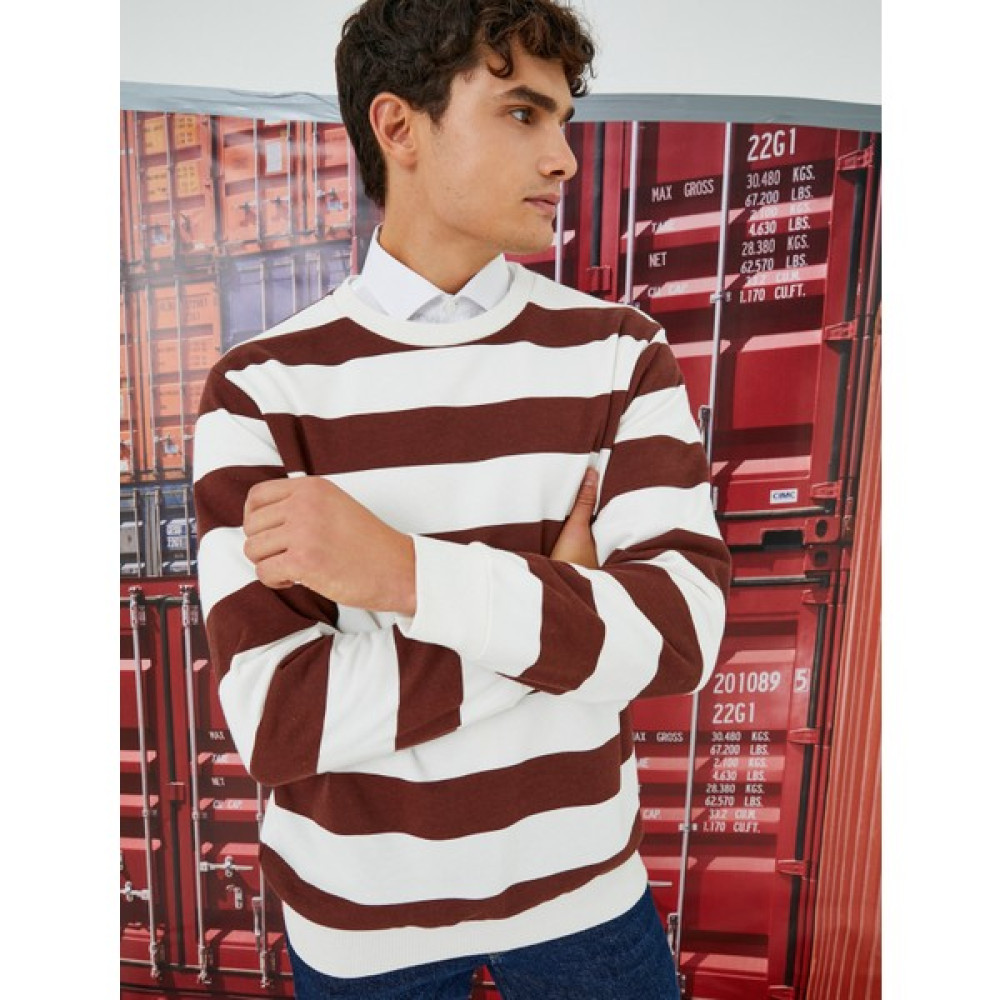 Koton Desenli Basic Sweatshirt Erkek Sweatshirt Fiyatı