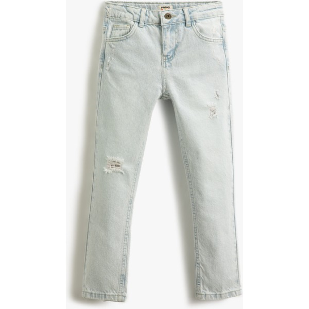 Koton Erkek Çocuk Jean Pantolon indigo 3SKB40004TD Erkek Çocuk Pantolon Fiyatı