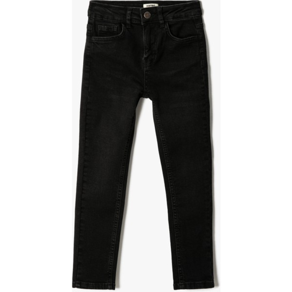 Koton Erkek Çocuk Jean Pantolon Siyah 3SKB40021TD Erkek Çocuk Pantolon Fiyatı