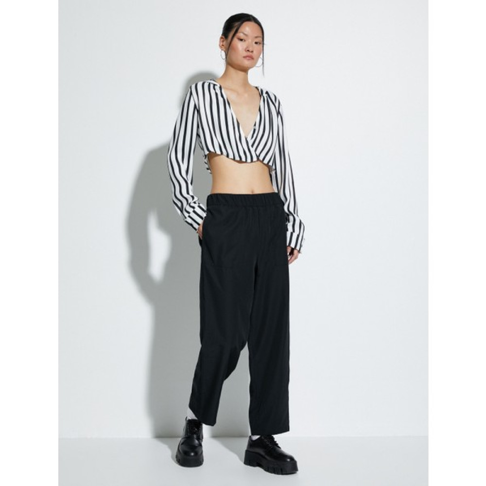 Koton Kapşonlu Crop Bluz V Yaka Bluz Fiyatı