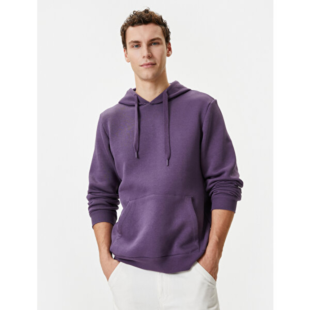 Koton Kapşonlu Sweatshirt Kanguru Cep Detaylı Uzun Kollu Erkek Sweatshirt Fiyatı