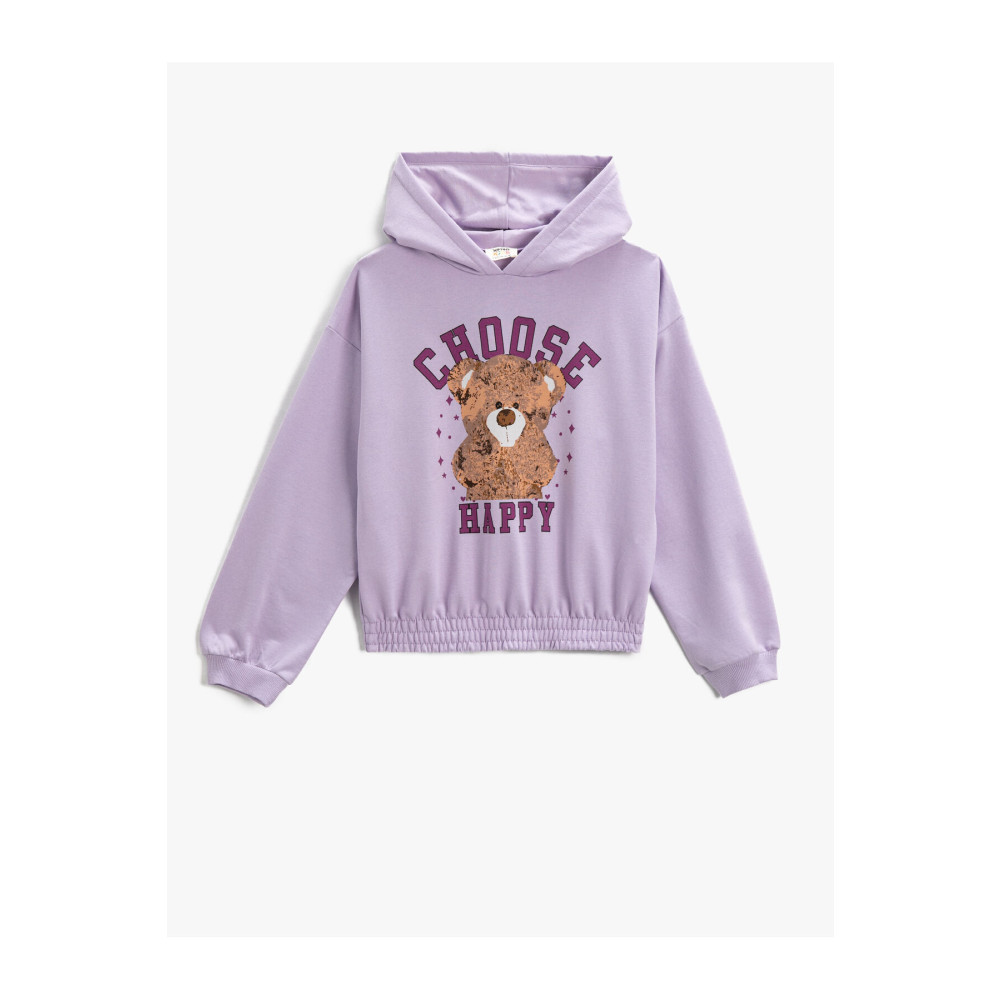 Koton Kapüşonlu Baskılı Sweatshirt Uzun Kollu 5-6 Yaş Beden Bayan Sweatshirt Fiyatı