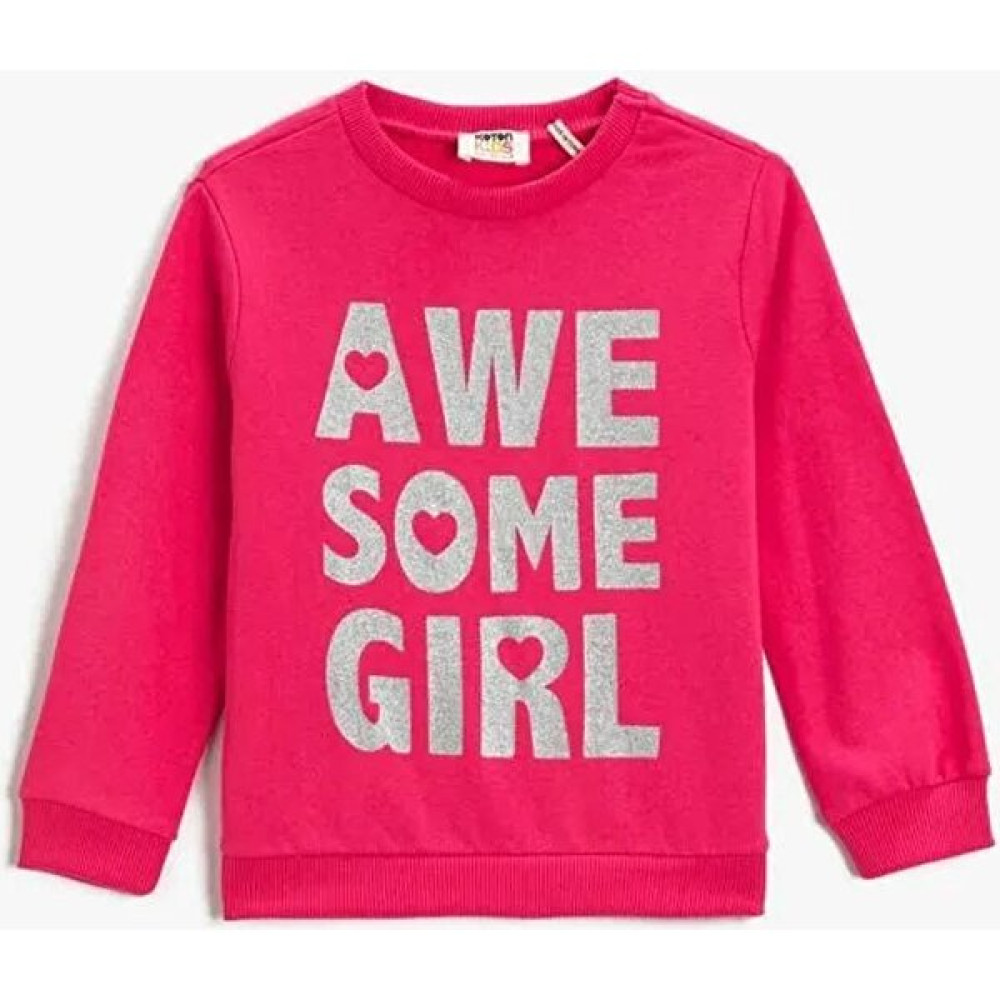Koton Kız Çocuk Sweatshirt Pembe 3WKG10127AK Kız Çocuk Sweatshirt Fiyatı