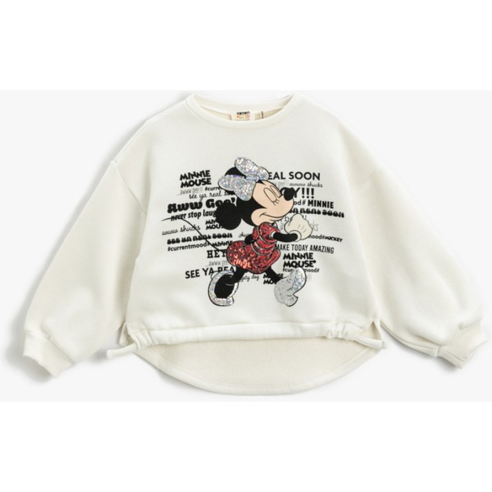 Koton Minnie Mouse Baskılı Lisanslı Sweatshirt Kız Çocuk Sweatshirt Fiyatı