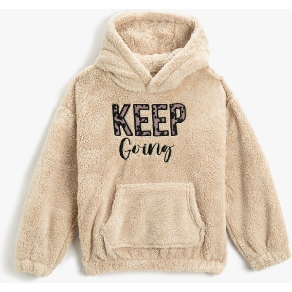Koton Peluş Kapüşonlu Sweatshirt Kız Çocuk Sweatshirt Fiyatı