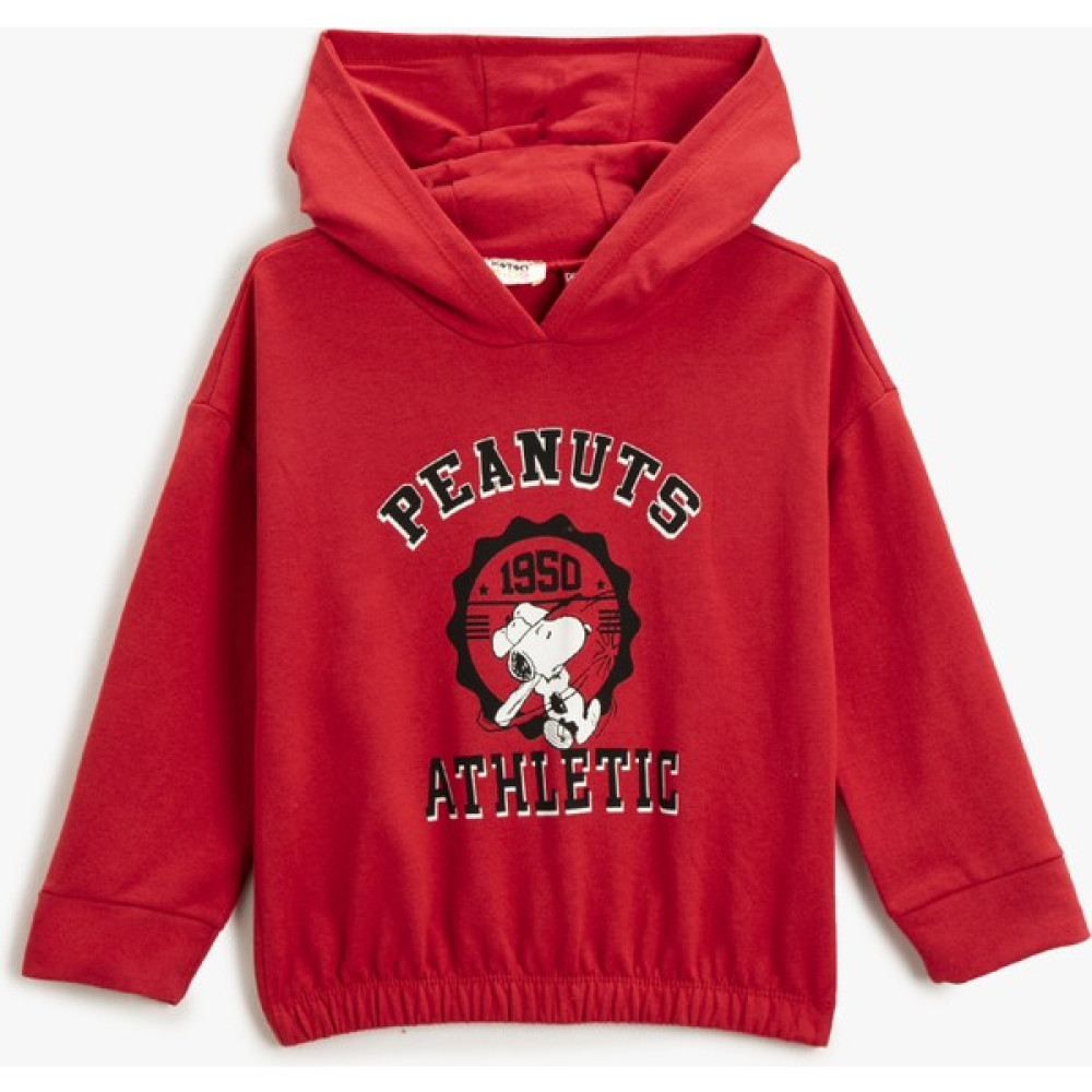 Koton Snoopy Baskılı Köpüşonlu Sweatshirt Lisanslı Pamuklu Kız Çocuk Sweatshirt Fiyatı