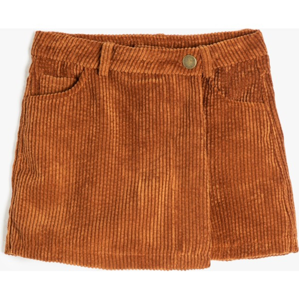 Koton Şort Etek Fitilli Kadife Cepli Etek Fiyatı
