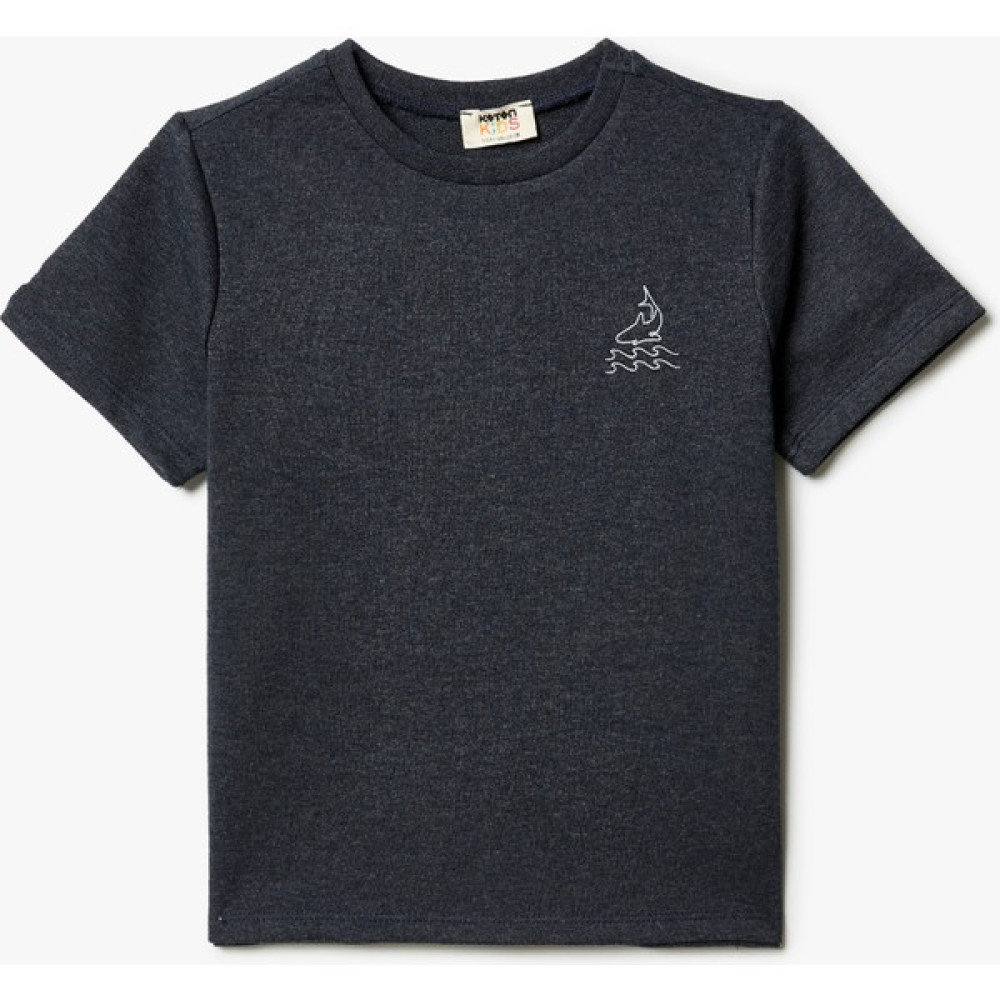 Koton Tişört Kısa Kollu Bisiklet Yaka Işleme Detaylı Erkek Çocuk T-shirt Fiyatı